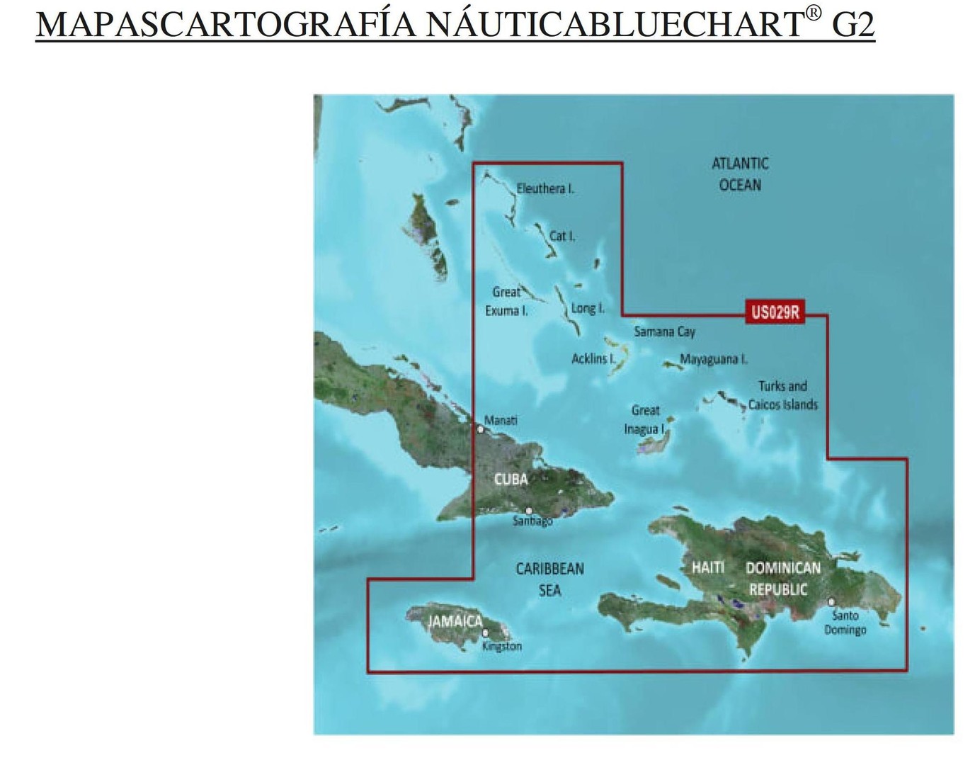 libros y revistas - Cartografía Náutica Garmin con Rep. Dominicana