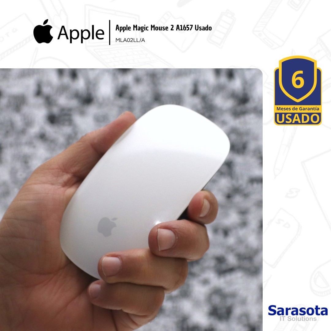 otros electronicos - Apple Magic Mouse 2 A1657 Usado MLA02LL/A 1