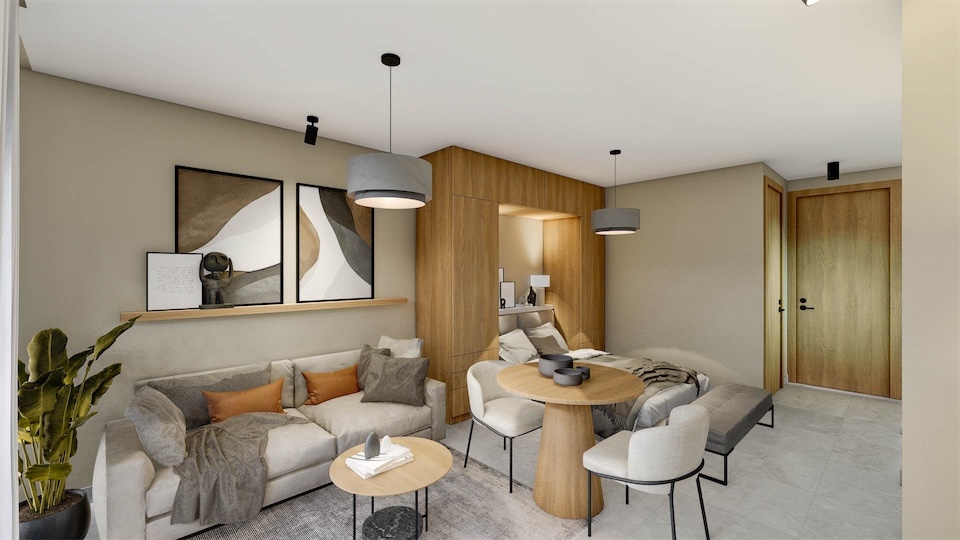 apartamentos - Venta de apartamentos en punta cana palmeras de boulevard con piscina y ascensor 5