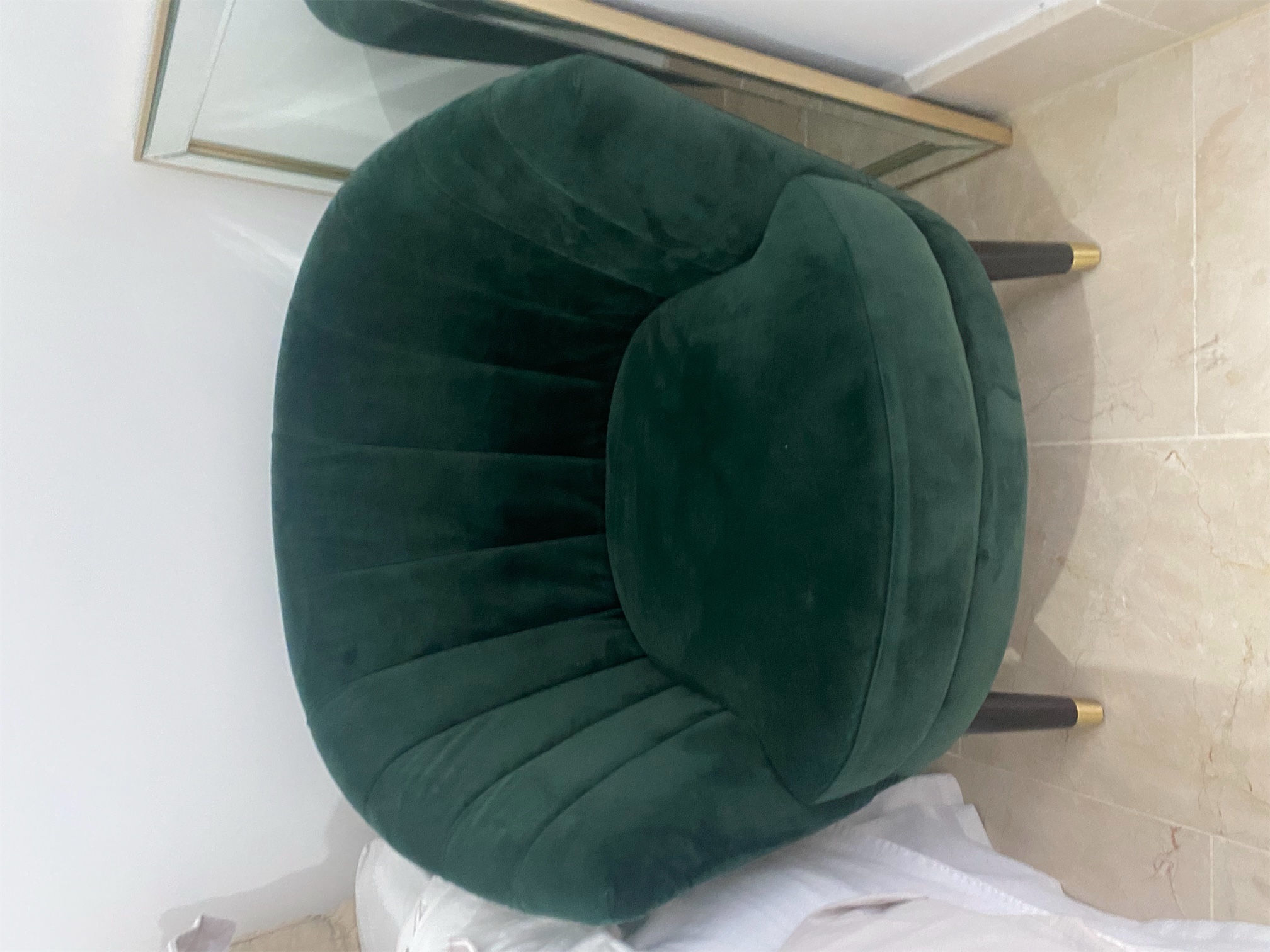 muebles y colchones - Butaca verde oscuro, el tela , de ilumel. Precio por unidad  2
