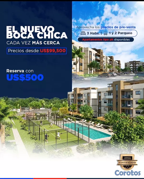 apartamentos - venta de apartamentos cerca de la playa en boca chica República Dominicana  10