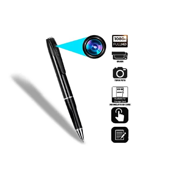 equipos profesionales - Lapicero con camara V8 Full HD Lapicero Grabador V8 Full HD 7
