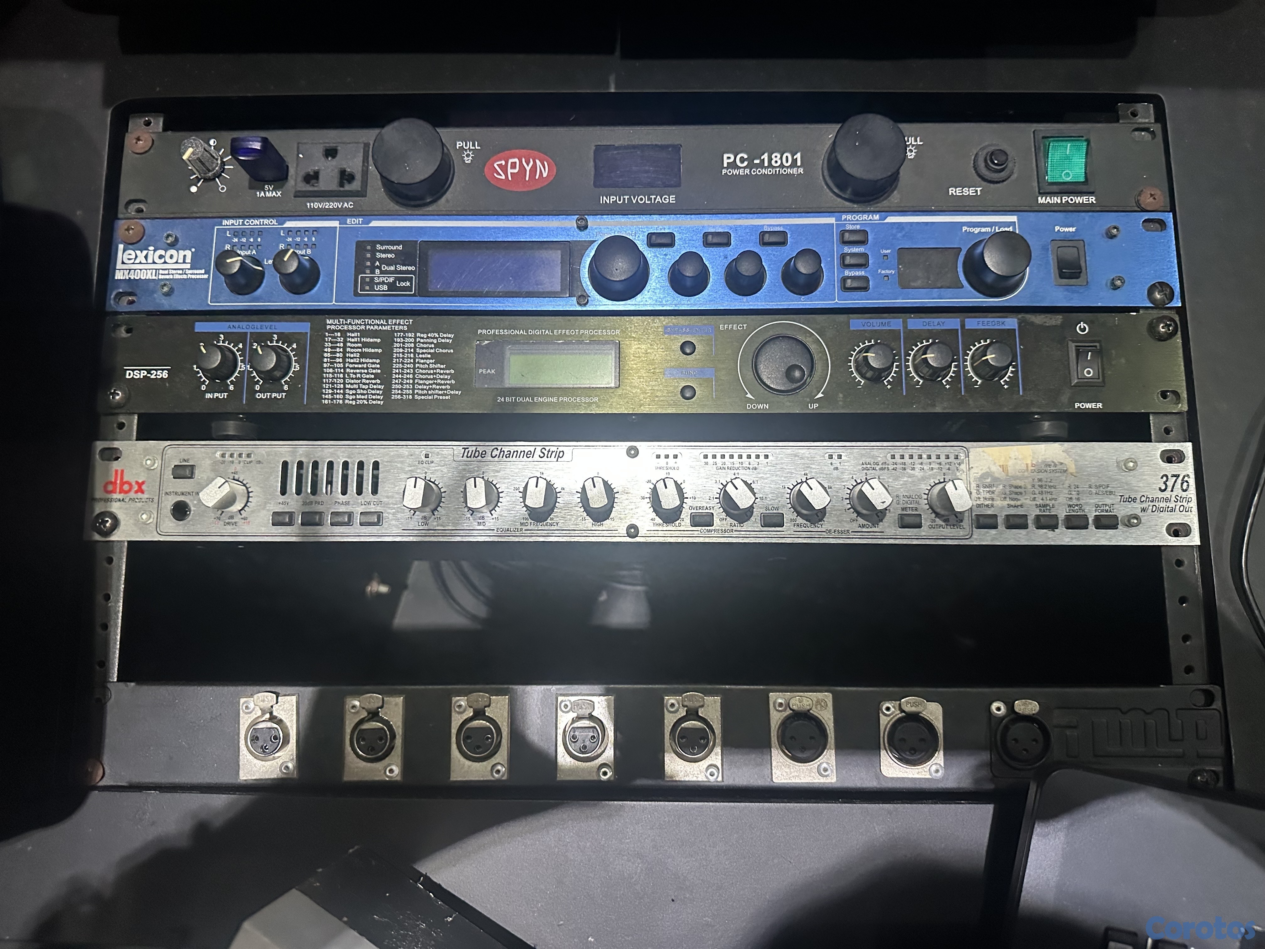 camaras y audio - Rack de Procesadores (MX400XL, DSP-256, DBX 376, Power Conditioner) NEGOCIABLE 2