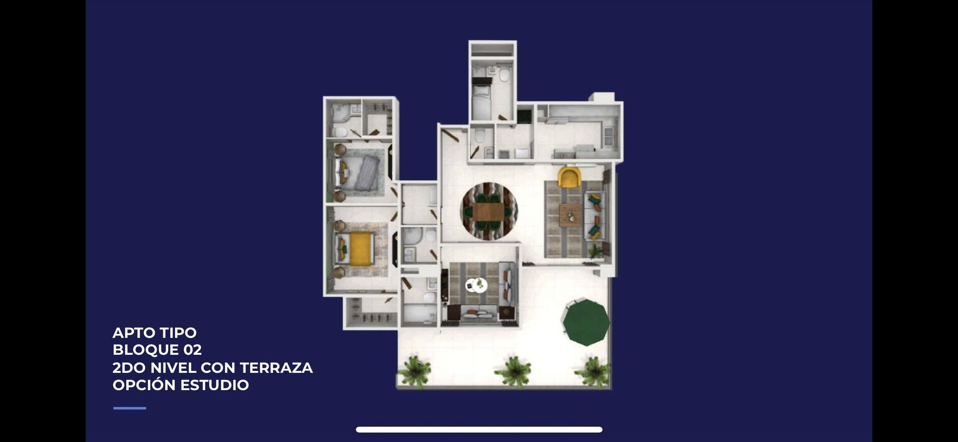 apartamentos - Apartamento en Venta de Tres Habitaciones