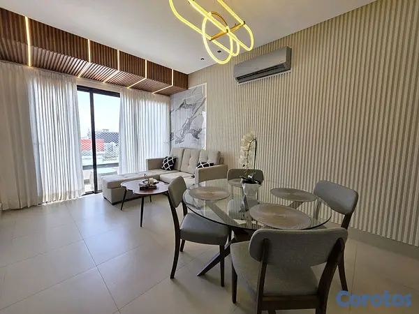 apartamentos - Apartamento en alquiler amueblado, Evaristo Morales! 3