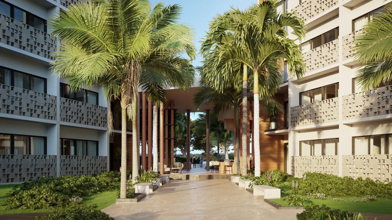 apartamentos - ESPECTACULAR PROYECTO DE 2 HABITACIONE A 3 MINUTOS DE LA PLAYA EN PUNTA CANA