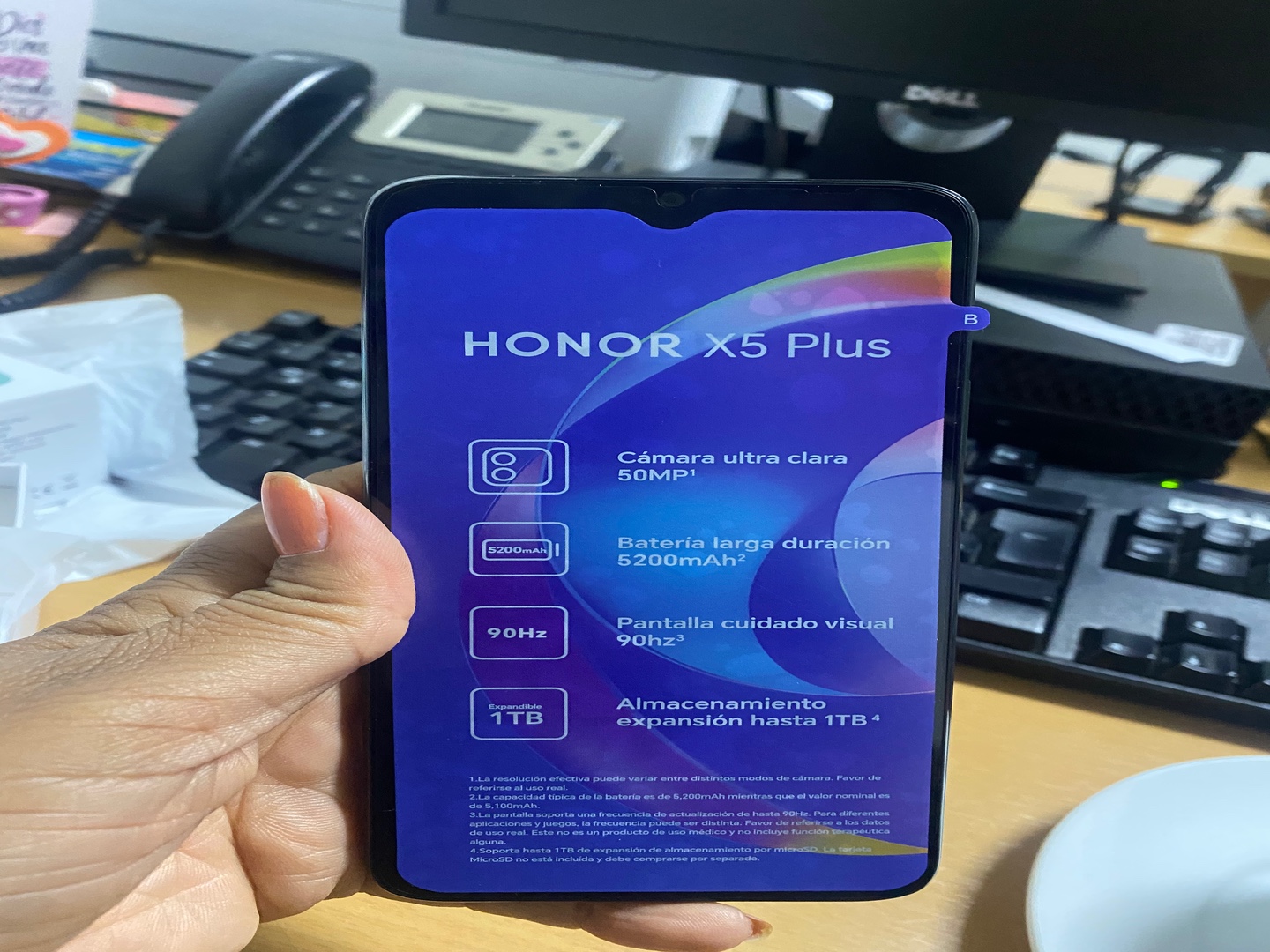 celulares y tabletas - Honor x5 plus de Altice 
64 GB en su caja. 1