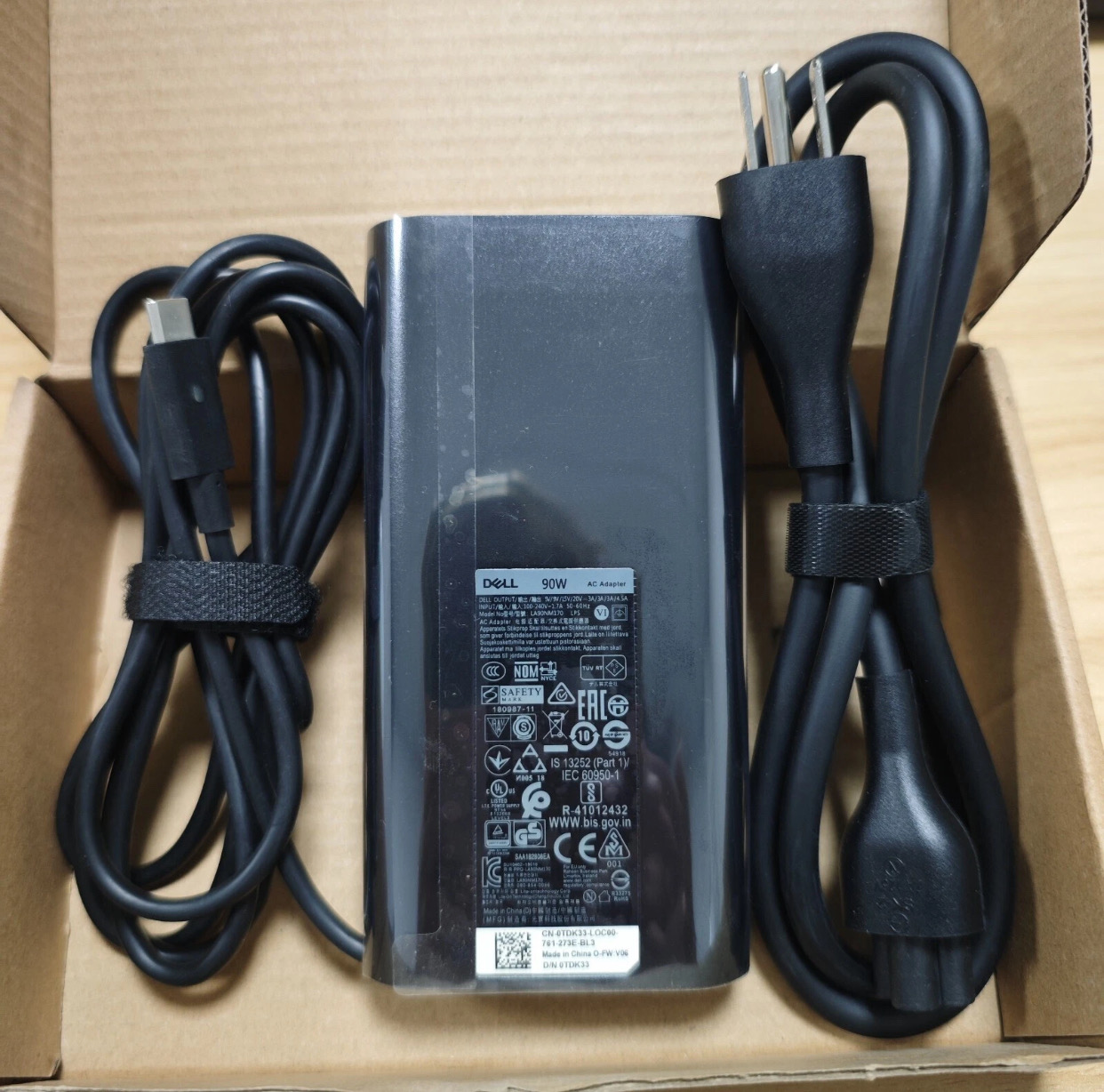 computadoras y laptops - Genuine 90W USB-C Type C AC Adapter Charger For Dell 2