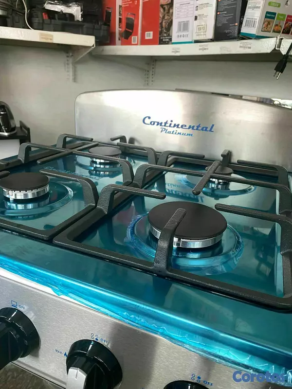 electrodomesticos - *ESTUFA CONTINENTAL*
24 PULGADAS 
PILOTO AUTOMÁTICO 
PARRILLA REFORZADA  2