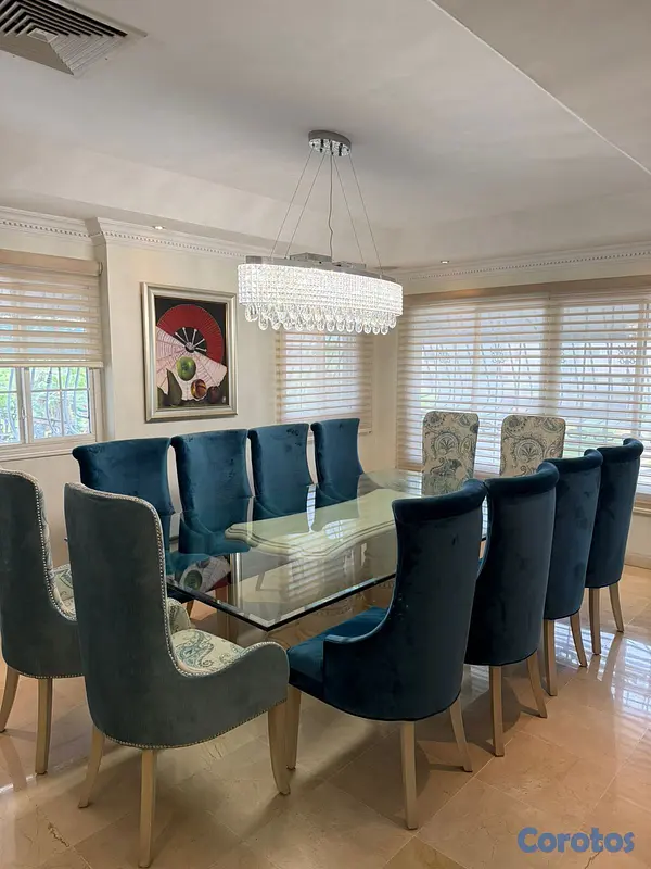 muebles y colchones - UEGO DE COMEDOR  PARA 10 PERSONAS 2