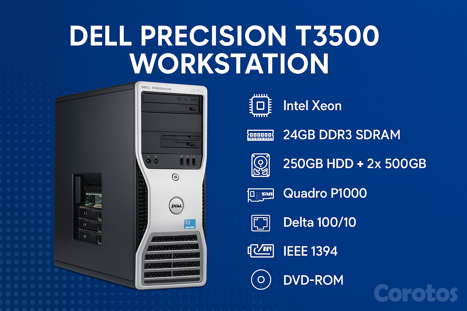 computadoras y laptops - Detalles para vender Servidor Dell Precision T3500 5