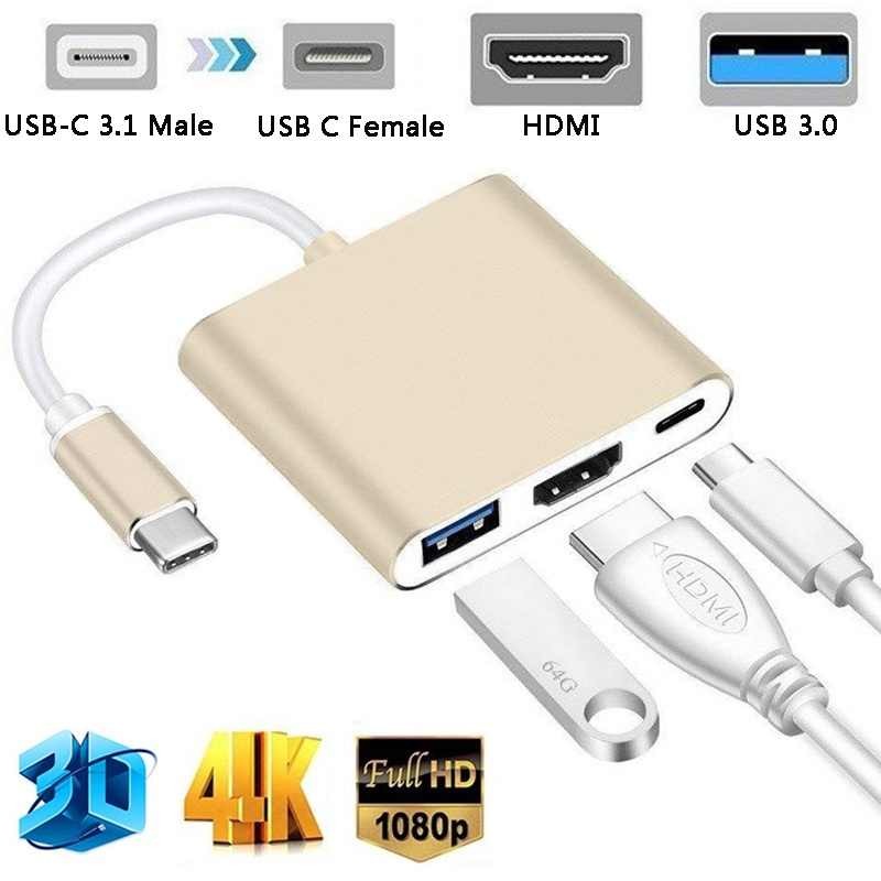 celulares y tabletas - Adaptador USB C 3.1 con salida HDMI y puerto USB 3.0 0