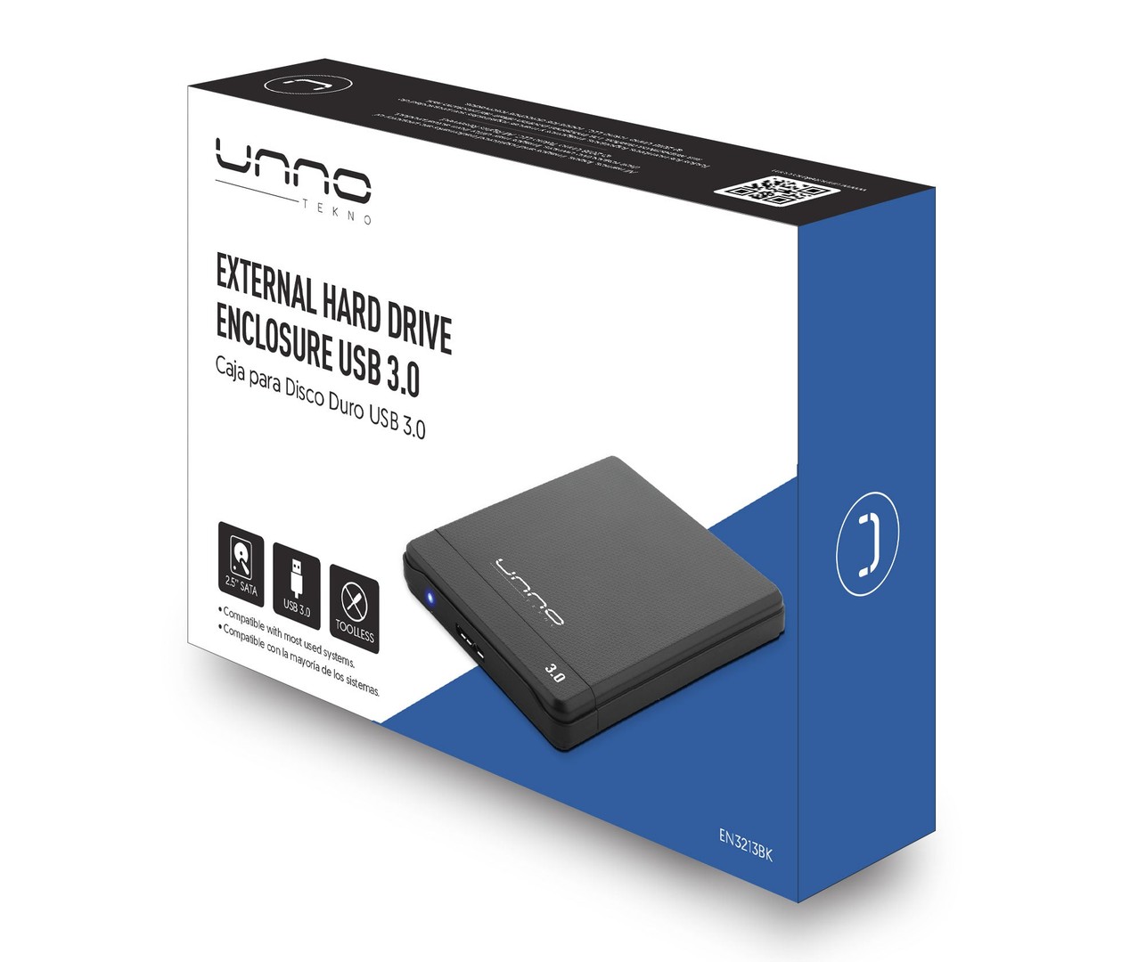 accesorios para electronica - Caja para disco duro externo 2.5 SATA a USB 3.0 - Enclosure Disco Sata 2.5 1