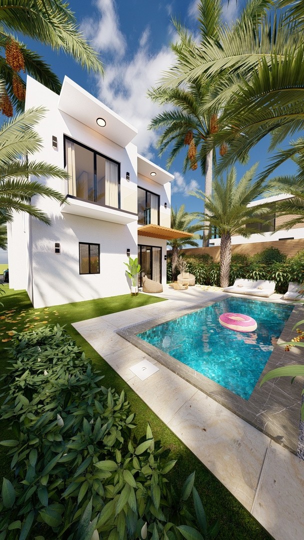 casas vacacionales y villas - RESIDENCIAL PALMERAS RESIPAL II - BAVARO, PUNTA CANA. 9