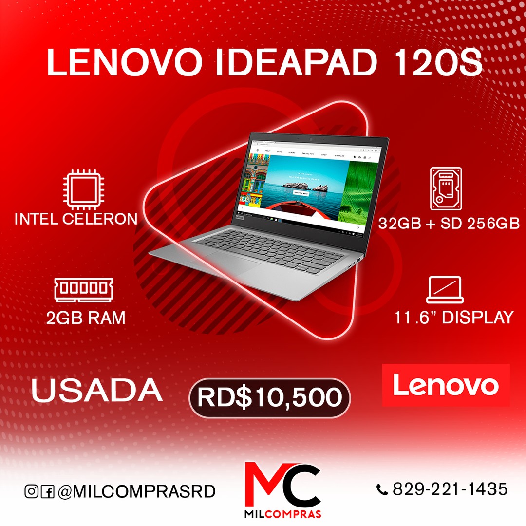 computadoras y laptops - Lenovo Ideapad 120S