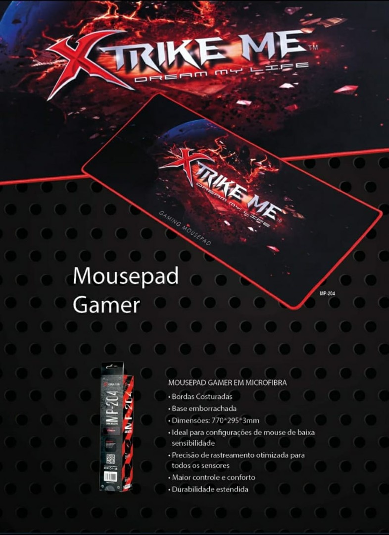 computadoras y laptops - MOUSE PAD GAMING ALTA DENSIDAD 770MM W XTRIKE ME
MP204 1