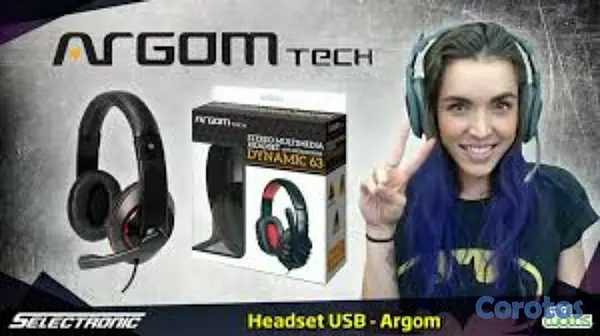 computadoras y laptops - AUDÍFONO USB CON MICROFONO ESPECIAL PARA ETUDIANTES  ARGOM DYNAMIC 63, ESTÉREO 2