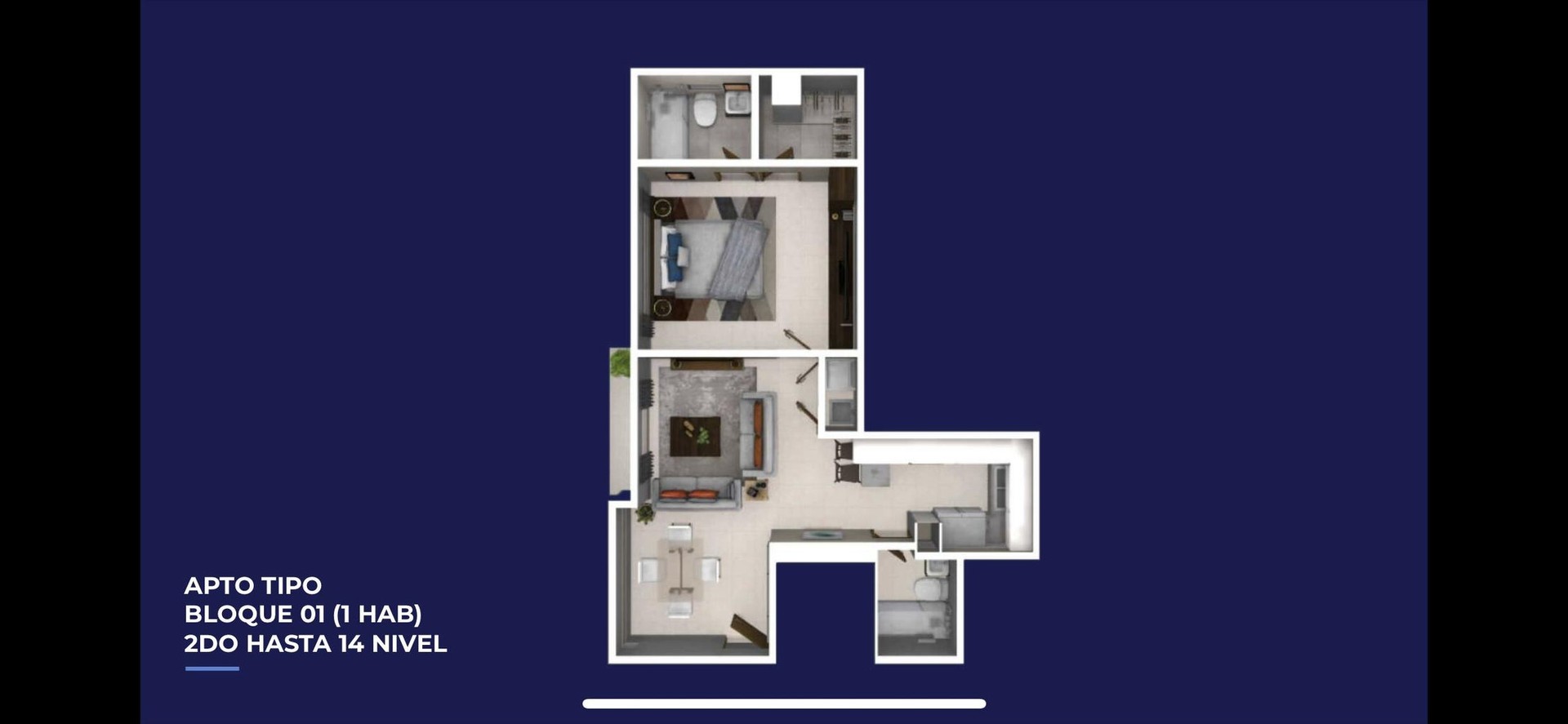 apartamentos - Apartamento en Venta de Tres Habitaciones 1