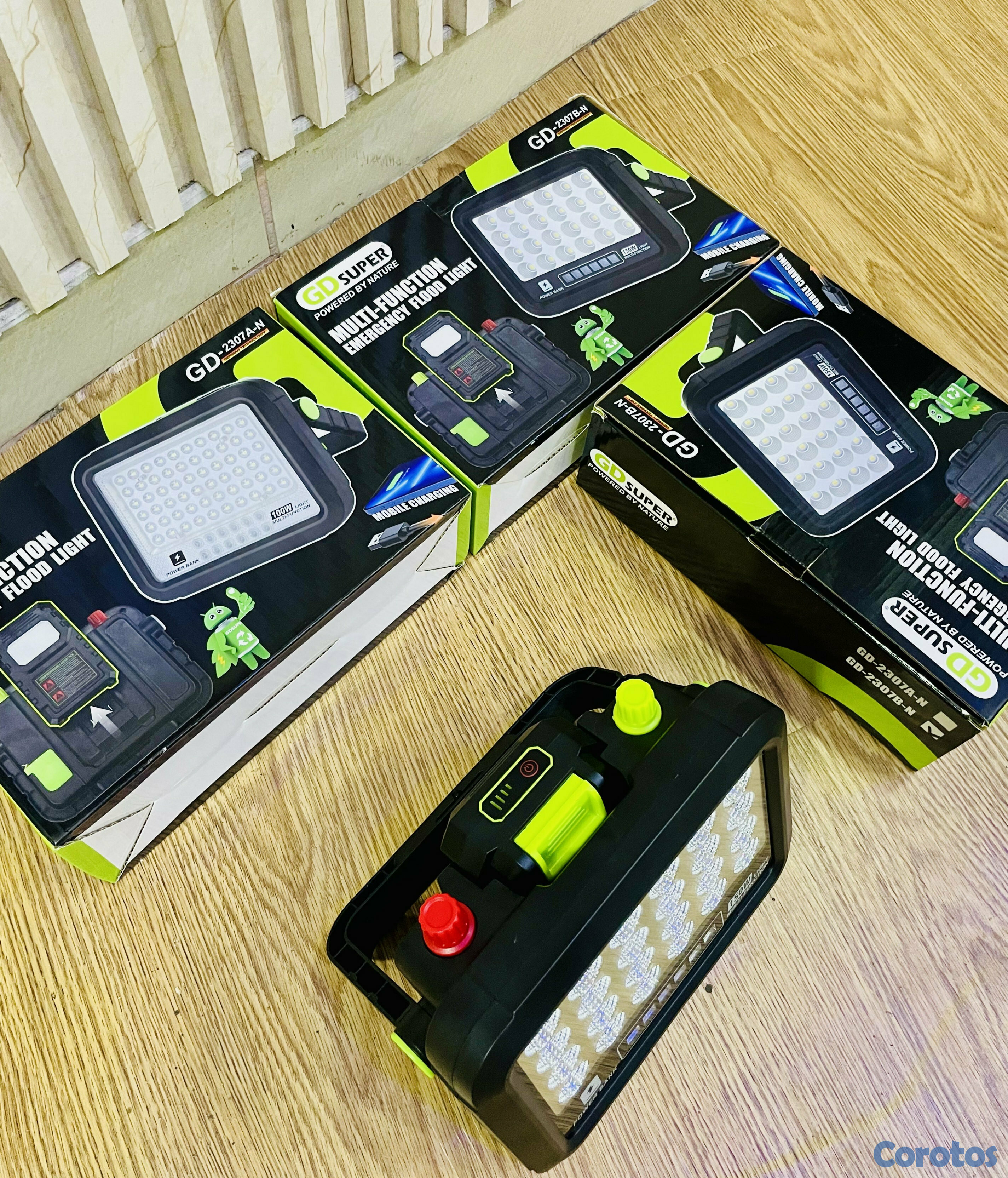 otros electronicos - ✨👌Luz led portatil de 150w de pontencia.
Trae bateria que funciona como Pawer   6