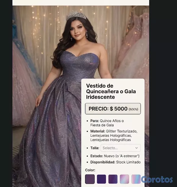 ropa para mujer - vestido de 15 años 3
