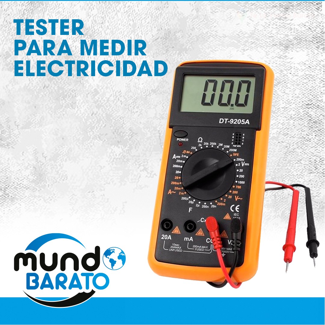 otros electronicos - Tester Multimetro Digital Medidor Electrico Amperimetro Probador de Corriente 0