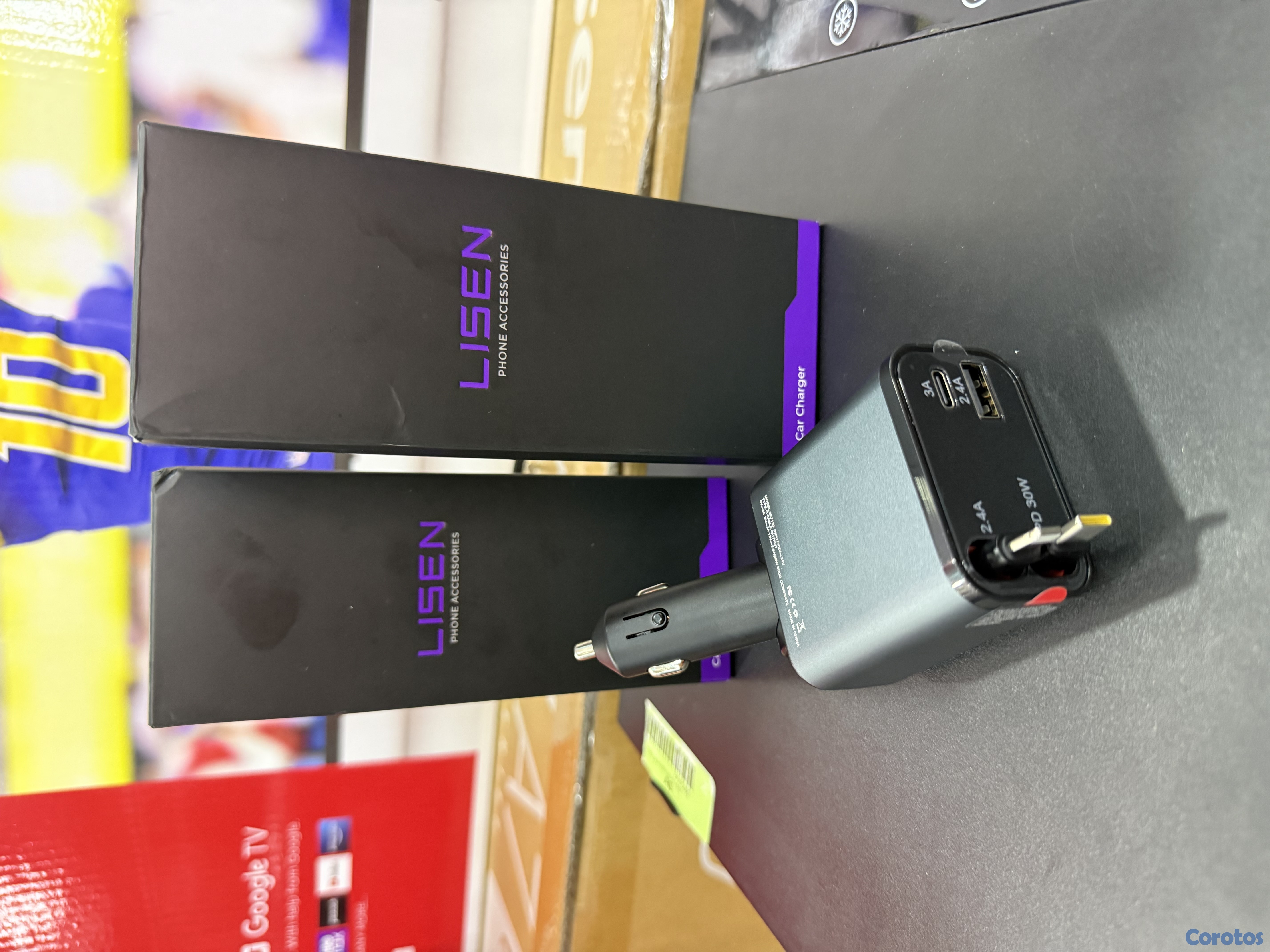 accesorios para electronica - Cargadores de Celulares LIsen de Autos 2