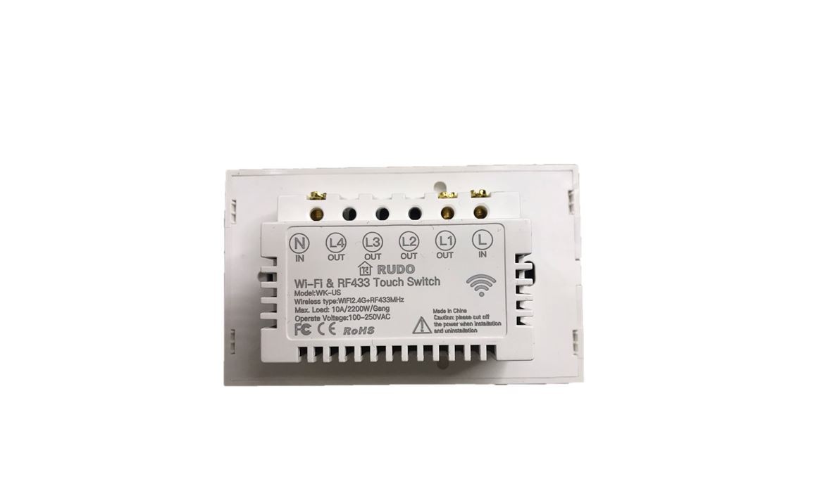 otros electronicos - Interruptor tactil WIFI 1 conector, conecta con Alexa y Google Home 3