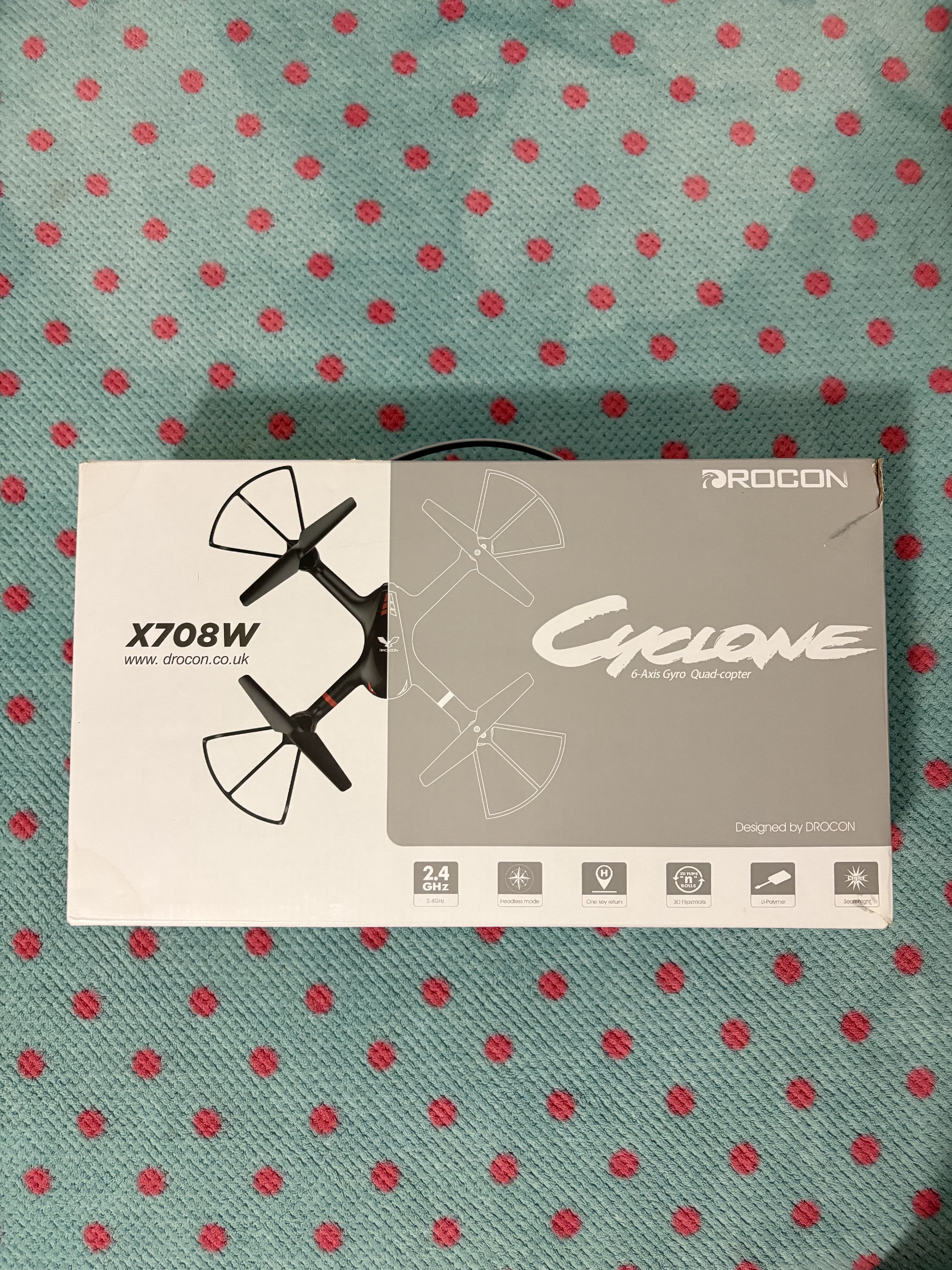 otros electronicos - Drocon Cyclone Drone X708W 6-Axis Gyro Quad-copter Ages 14+