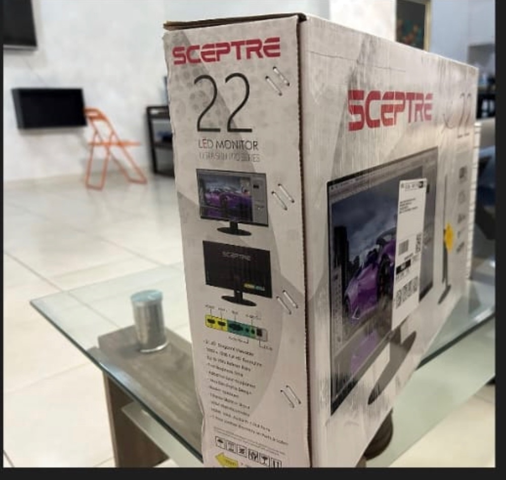 accesorios para electronica - Sceptre Nuevo monitor LED FHD de 22 pulgadas 75Hz HDMI VGA (en su caja) 1