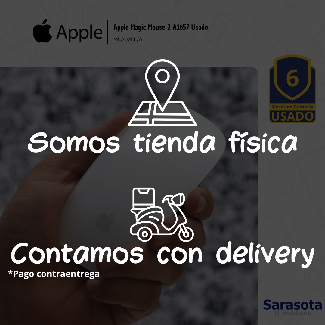 otros electronicos - Apple Magic Mouse 2 A1657 Usado MLA02LL/A 3