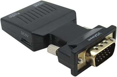 accesorios para electronica - Adaptador VGA a HDMI Full HD 1080P audio video con 3