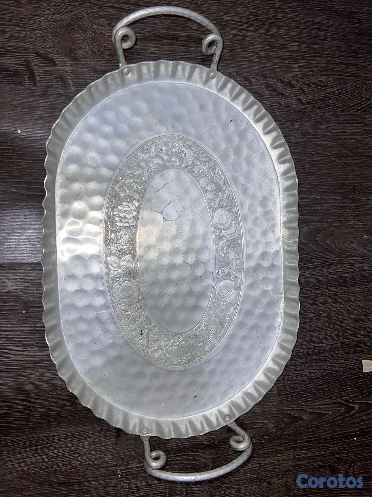 cocina - bandeja con baño de plata  1