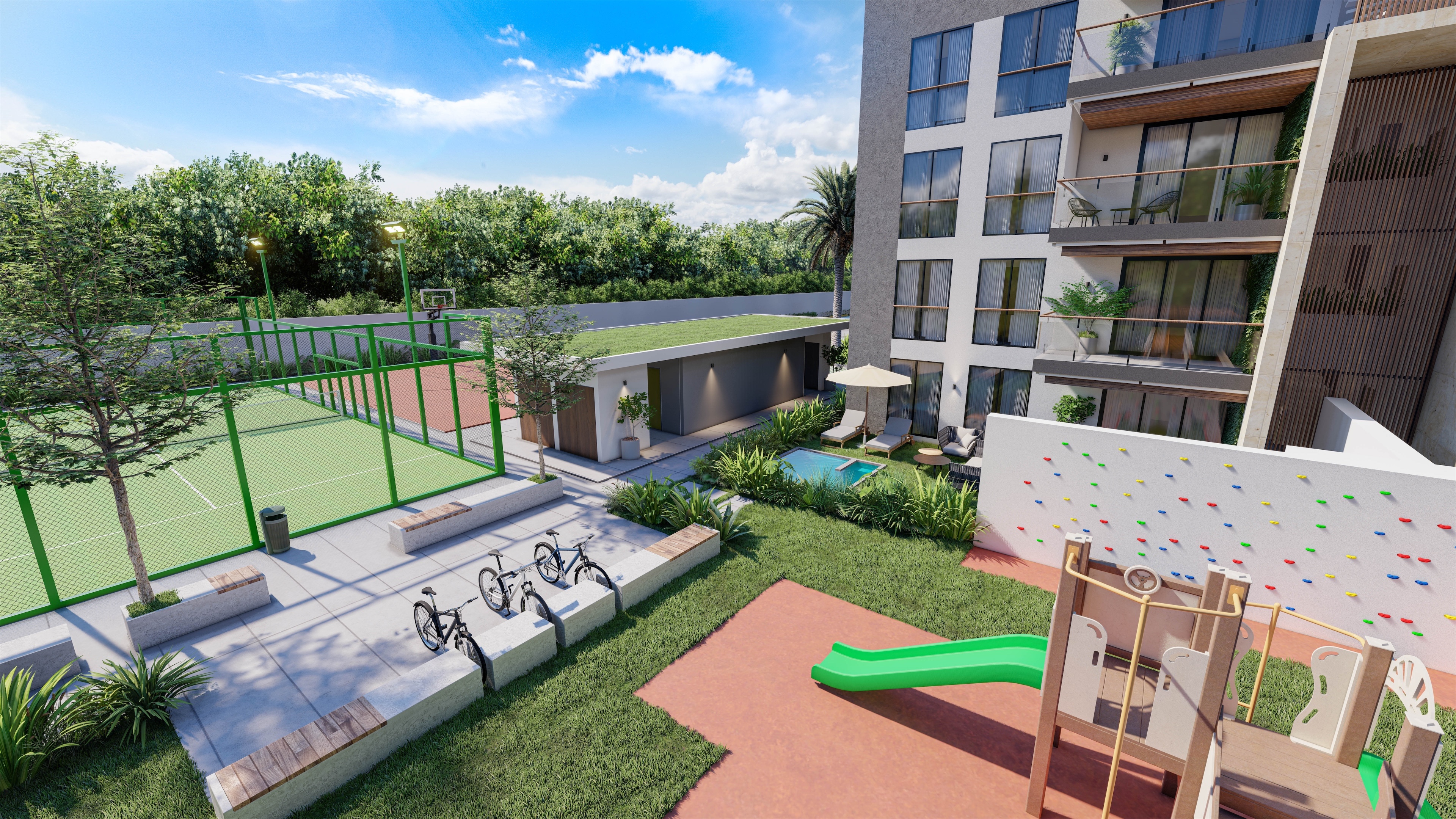apartamentos - Venta de apartamentos en punta cana palmeras de boulevard con piscina y ascensor 7