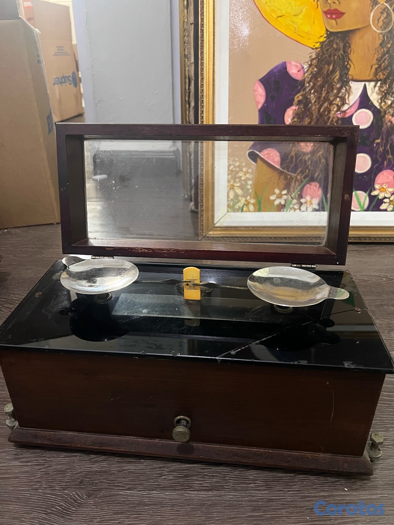 arte y antigüedades - Balanza antigua de platillos 1