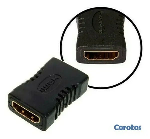 accesorios para electronica - Adaptador de unión HDMI a HDMI hembra  2