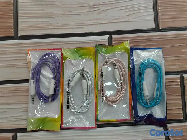 accesorios para electronica - Cable Auxiliar 1 Metro Plug 3.5mm 

 2