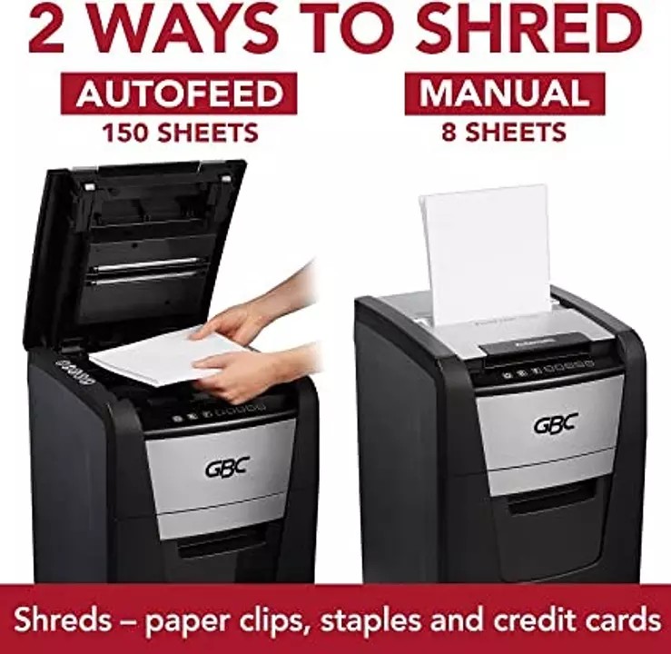 impresoras y scanners - trituradora de papel,GBC alimentación automática, capacidad de 150 hojas 2