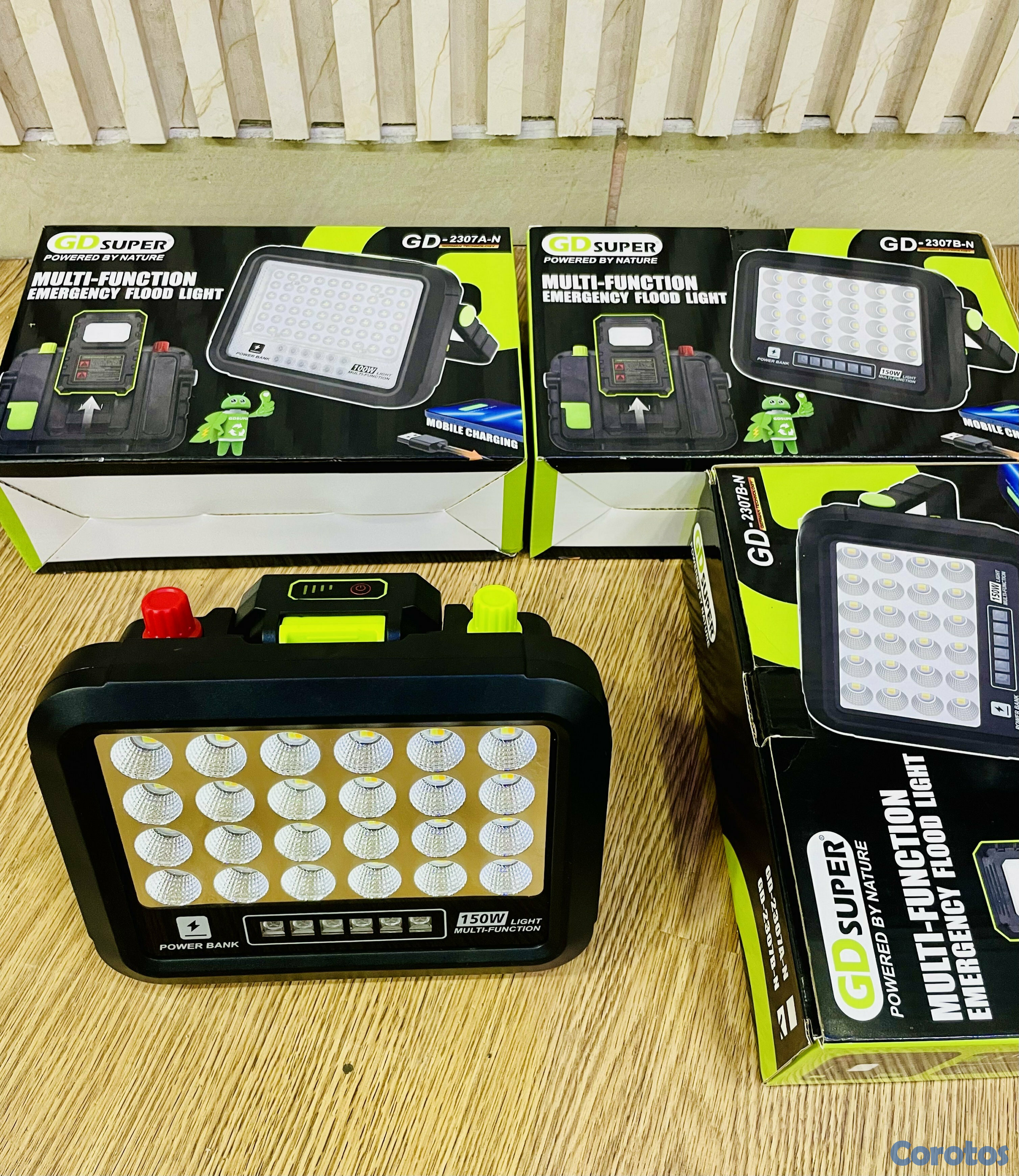 otros electronicos - ✨👌Luz led portatil de 150w de pontencia.
Trae bateria que funciona como Pawer   7