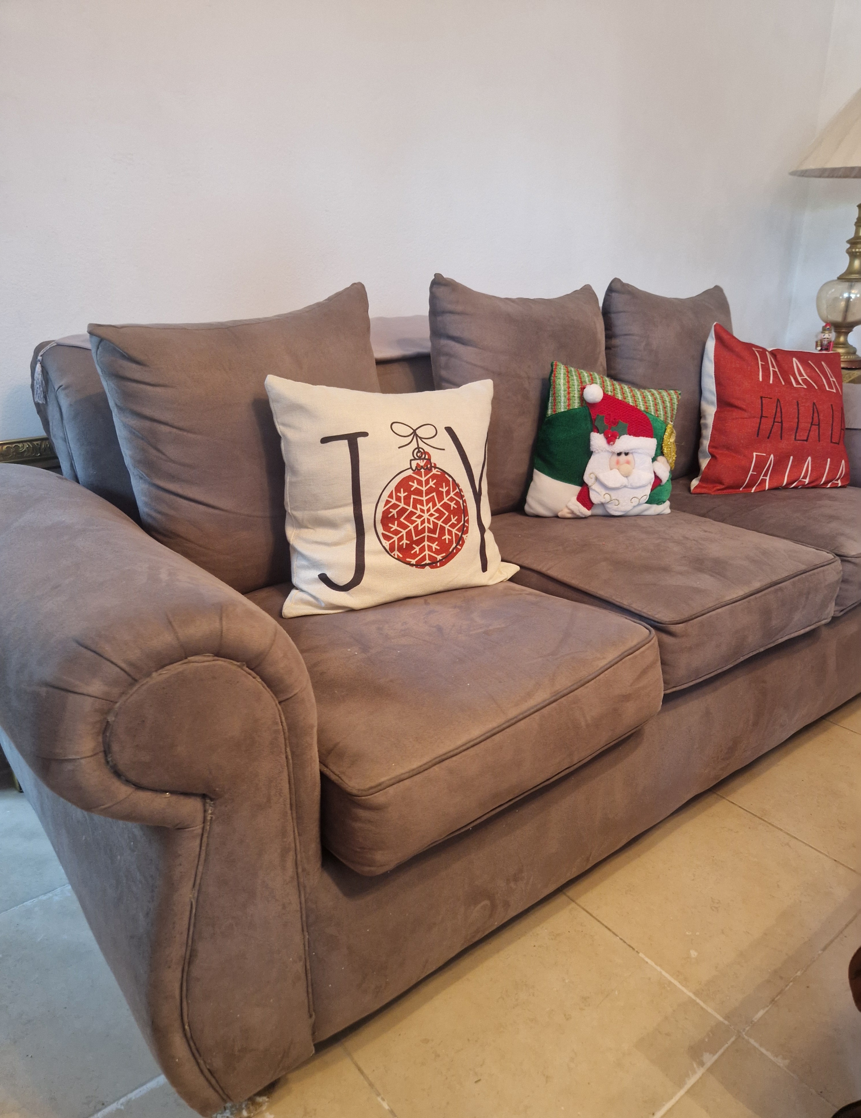 muebles y colchones - juego de sofá de 2 y 3 asientos color gris 3