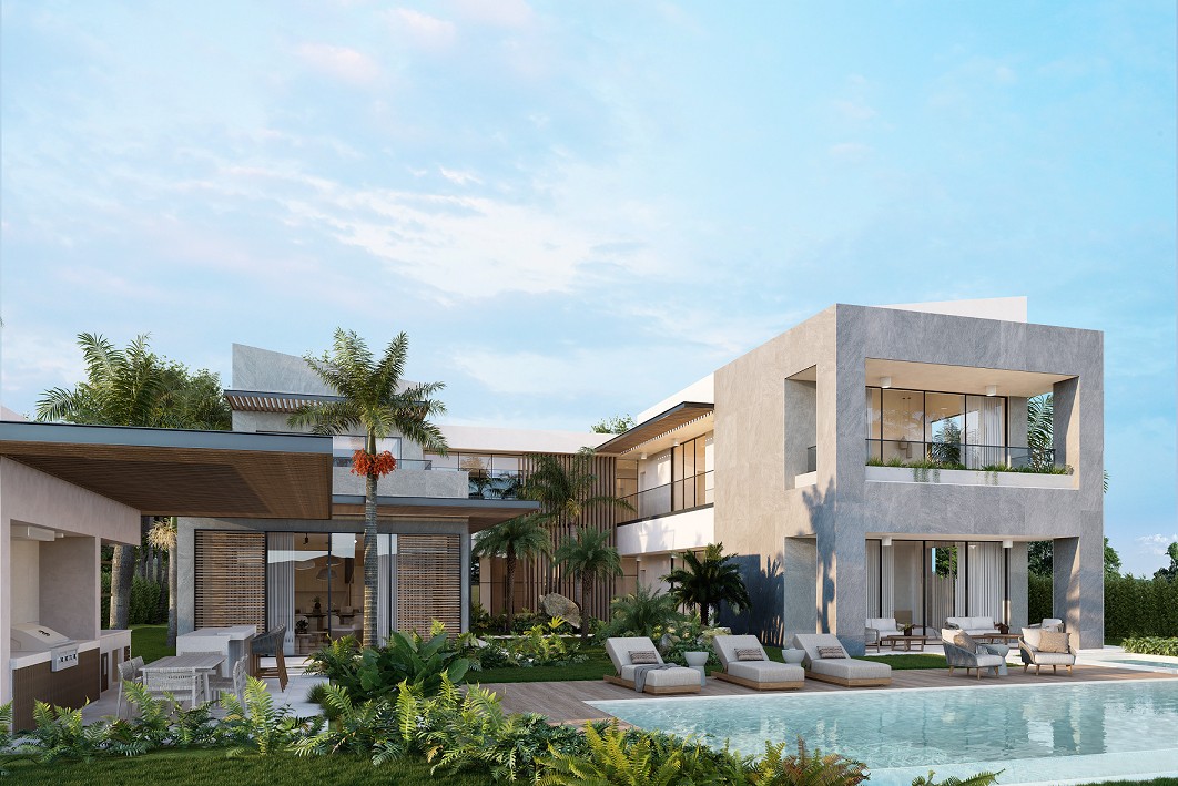 casas vacacionales y villas - Villa en Cap Cana Punta Espada en Plano de 6 habitaciones con plan de pagos 6