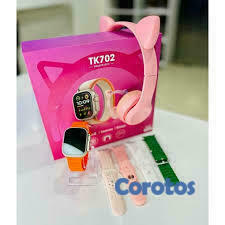 joyas, relojes y accesorios -  Reloj inteligente smartwatch y audifonos orejas d 2