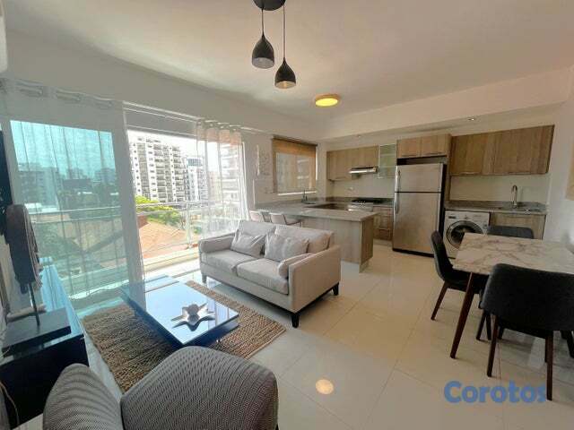 apartamentos - Apartamento amueblado en alquiler, Piantini. 5