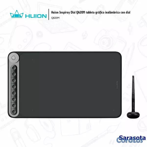 accesorios para electronica - Huion Inspiroy Dial Q620M 2