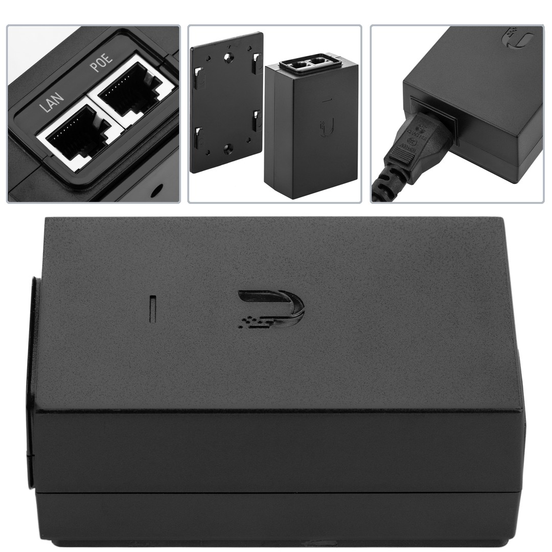 computadoras y laptops - UBIQUITI POE-48-24W POWER OVER ETHERNET INJECTOR - 110 V AC, 220 V AC INPUT - 48 1
