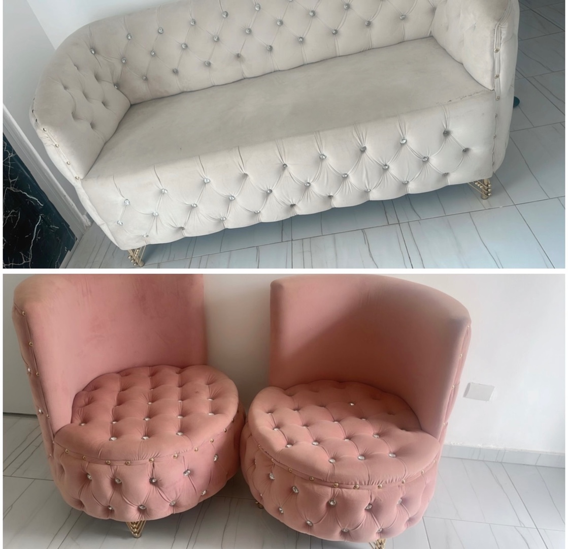 muebles y colchones - Juego de muebles de medio uso tienen un poco de polvo por qué estaban guardados  1