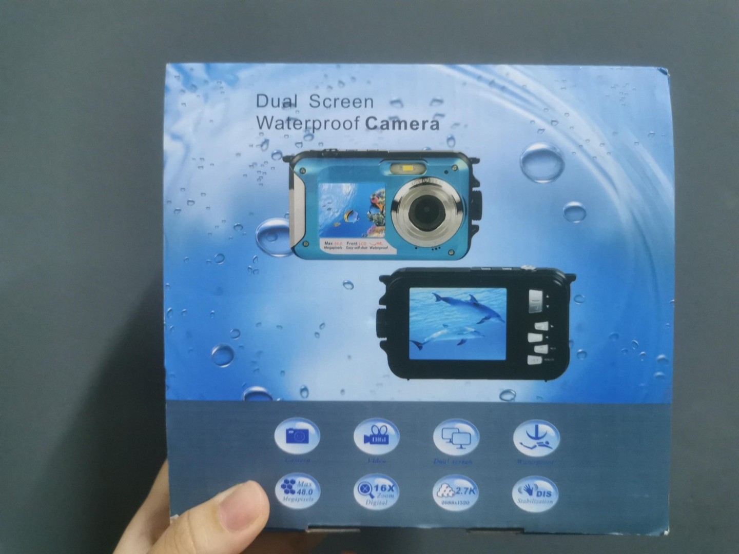 camaras y audio - OFERTA CAMARA - Double Screens Waterproof Camera 3