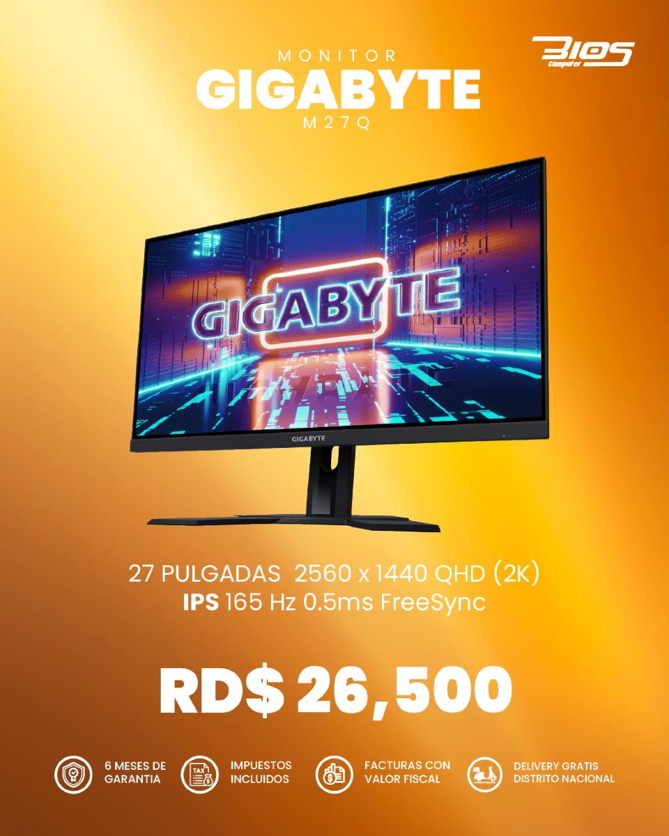 computadoras y laptops - Monitor GIGABYTE M27Q