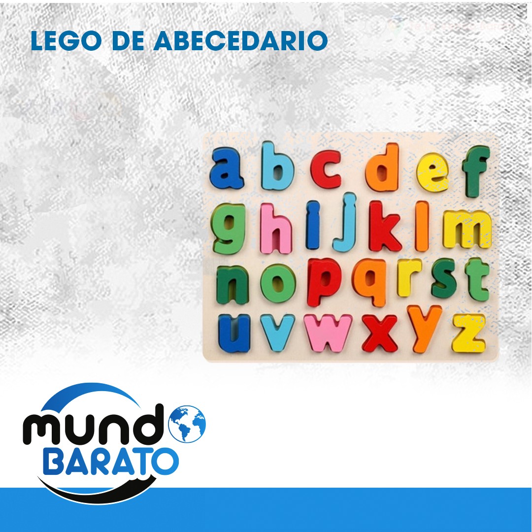 juguetes - ROMPECABEZAS LEGO DE MADERA ABECEDARIO NUMERO FORMAS ALFABETO MONTESORI 1