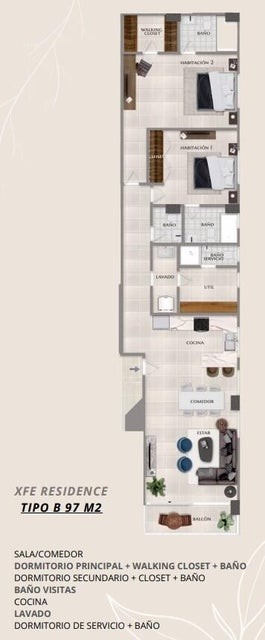 apartamentos - Apartamento en Proyecto residencial en Miramar  8