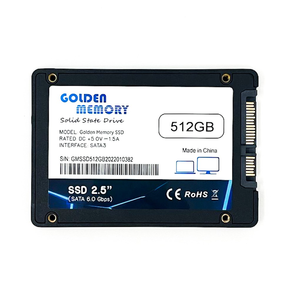 computadoras y laptops - Disco Ssd 512gb Sata 3 2.5″ Golden Memory
